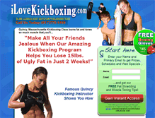 Tablet Screenshot of ilovekickboxingboston.com